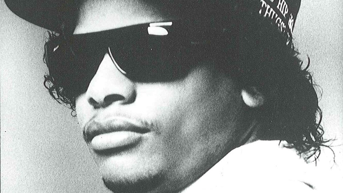 eazy e black and white drawing